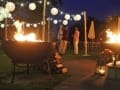 Wedding lighting canopy with fairy lights and festoon lighting