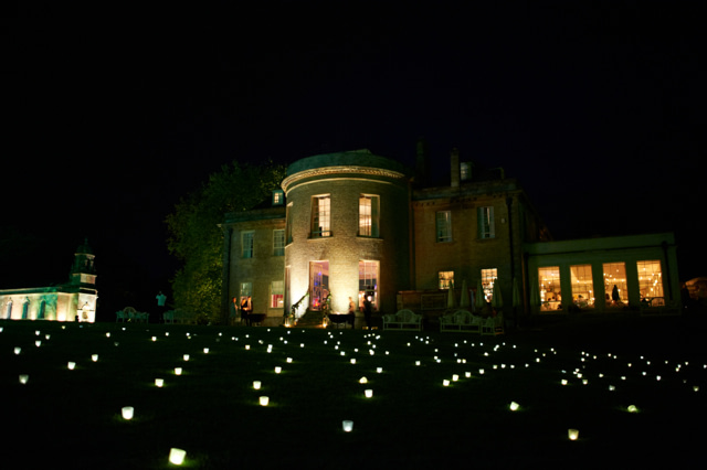 Image of field of light at Babington House